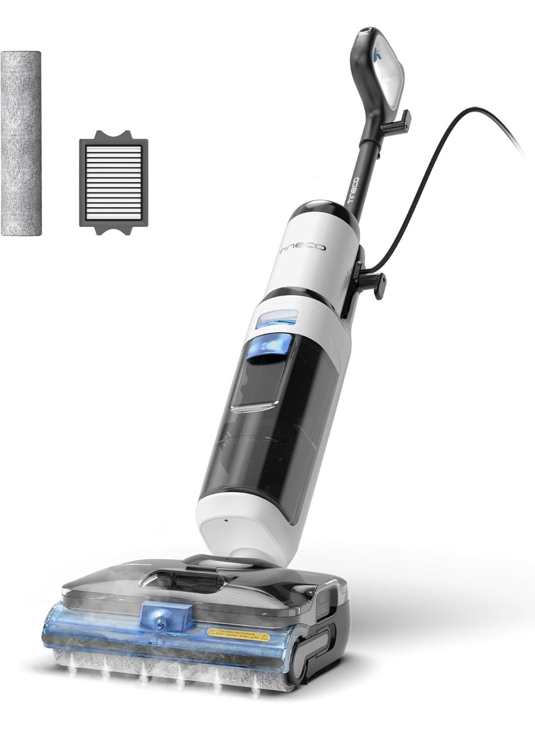 Compare Tineco FLOOR ONE S6 Stretch Steam Corded Wet Dry Vacuum Steam Mop AllinOne, Tineco BoostSteam, 320? Hightemp Steam Cleaning, 180° LayFlat, AntiTangle Design, OneTouch SelfCleaning 1440 W SW151100AE white at KSA Price