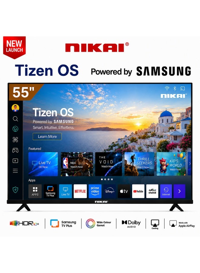 55-inch 4K UHD Smart TV with Tizen OS…