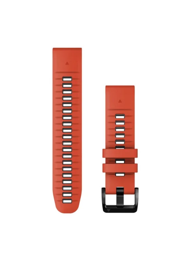 Compare Quickfit 22 Watch Bands  Silicone  SmallMedium Flame RedGraphite at KSA Price