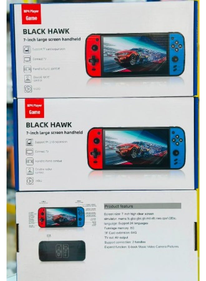 Compare Black Hawk 7inch Large Screen Handheld Portable retro video game at KSA Price