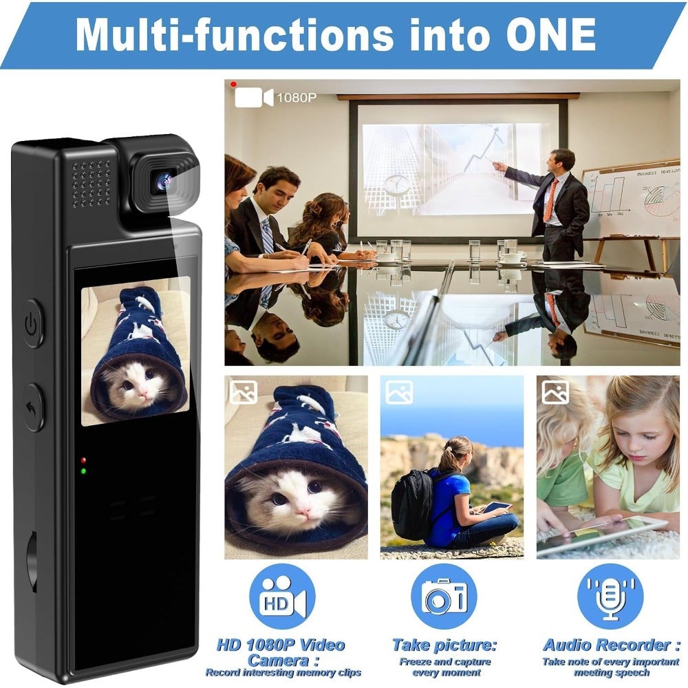 4K Thumb Action Camera Portable POV Wearable…