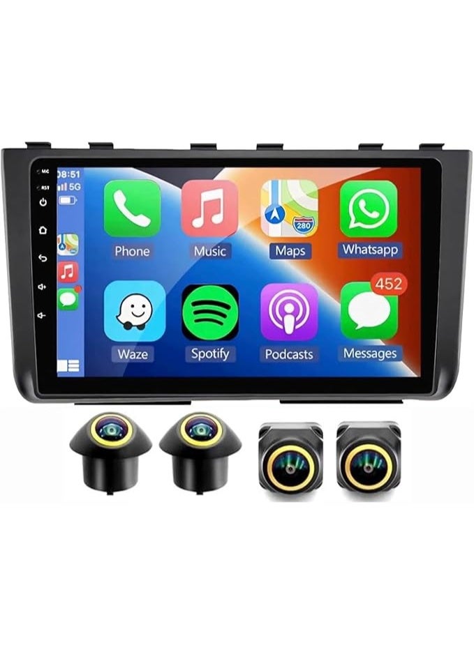 Compare Android Car Stereo for Hyundai CRETA IX25 20202023 4GB RAM 64GB ROM Support Carplay, MLink WiFi BT, Radio GPS, 9 Inch IPS.QLED, Fast interface, Touch Screen with 360D Camera Included at KSA Price
