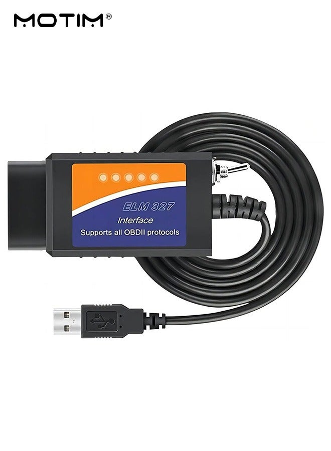 Compare ELM327 OBD2 USB Adapter Car Diagnostic Scanner with MS CANHS CAN Switch, Forscan Code Reader Vehicle Scanner Diagnostic Programmer Tool for Ford Mazda, Diagnosis On Windows at KSA Price