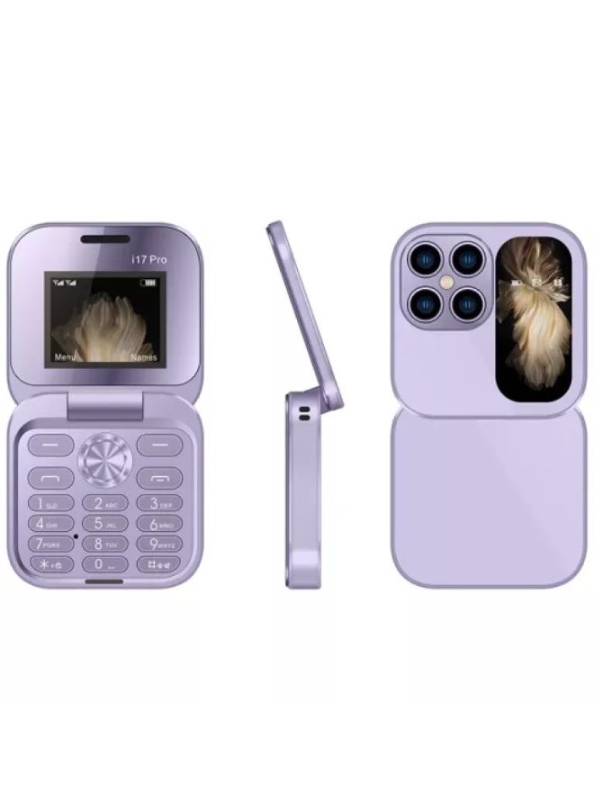 Compare i17 Pro Flip Mini Phone – Retro Keypad Mobile, Dual SIM, Sleek Compact Design at KSA Price
