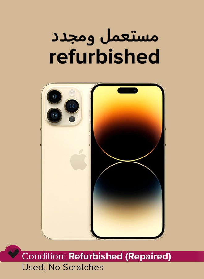 Compare Refurbished  iPhone 14 Pro 256GB Gold 5G With Facetime  International Version at KSA Price