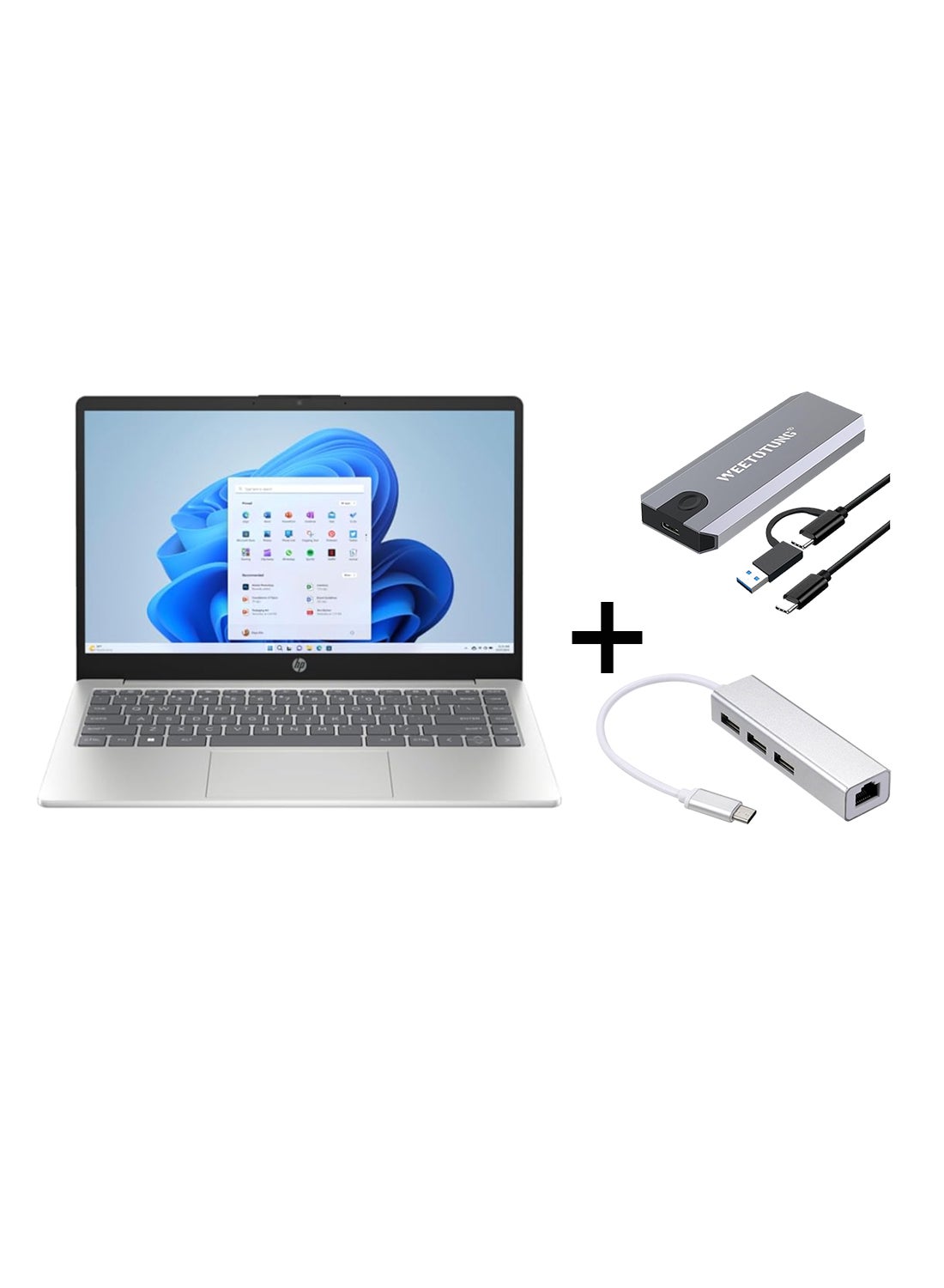 Compare 14s Upgraded Version Laptop With 14Inch Display, Core i51335U Processor16GB RAM1TB SSDIntel Iris XE GraphicsWindows 11 With 128GB external drive +TypeC to USB Hub English Natural Silver at KSA Price