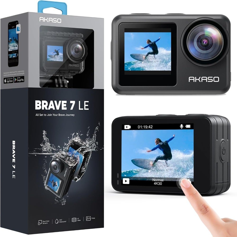 Brave 7 LE 4K30FPS 20MP WiFi Action Camera with…