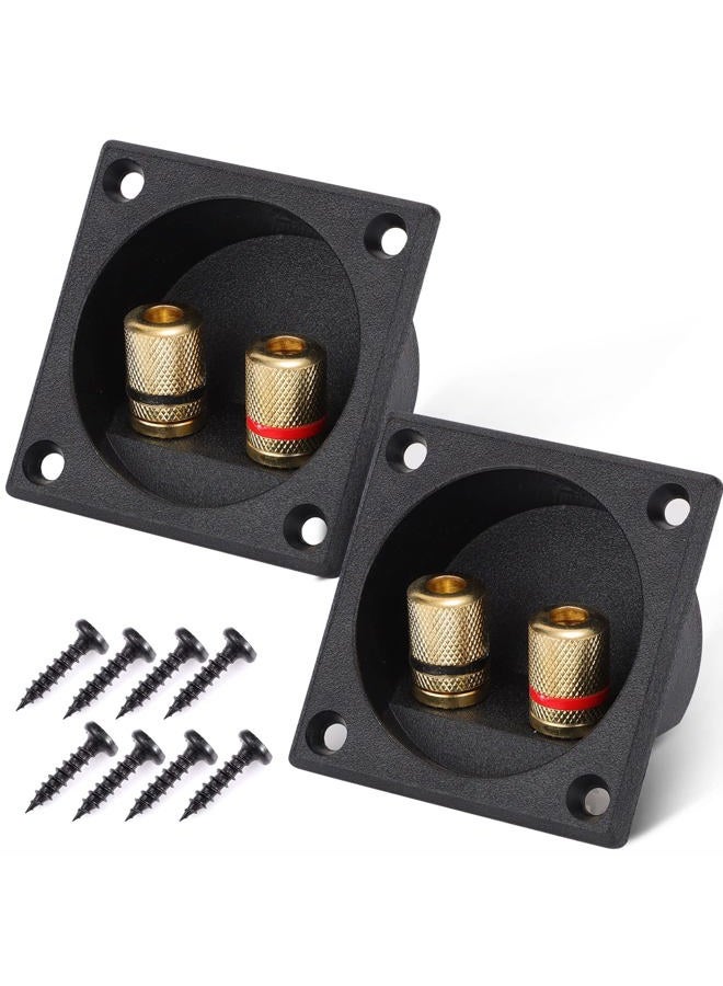 Compare 2 PCS Speaker Box Terminal Binding Post, DIY Home Car Stereo Screw Cup Connectors, Round Spring Cup Subwoofer Plugs 2way Square A18006 at KSA Price