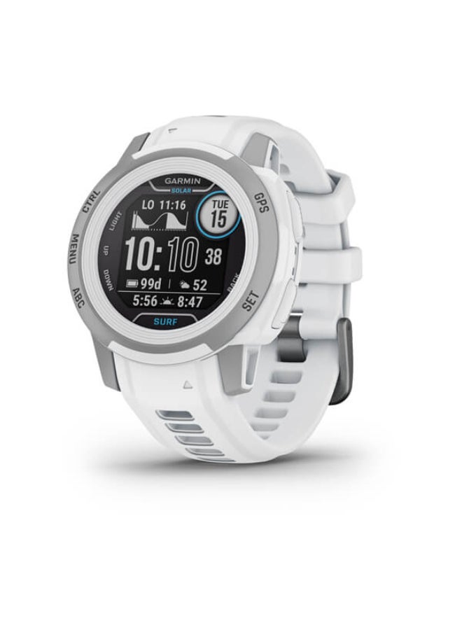 Compare Instinct 2S Solar Surf Edition  40 Mm  Up To 21 Days Of Battery Life  0.79 Inch Monochrome Display, Scratch Resistant, Power Glass, Heart Rate Monitor, Stress Tracking, Dedicated Surfing ,Windsurfing , Kitesurfing Activities, Advanced Gps Features, Ios And Android Compatible Ericeira at KSA Price