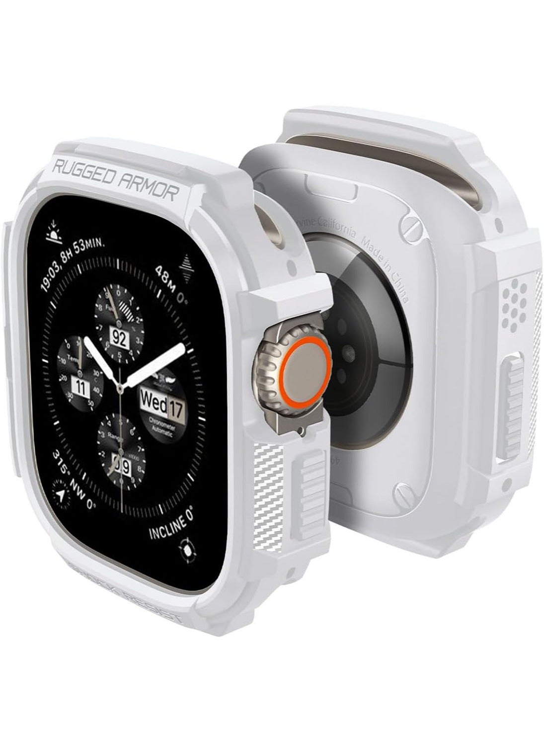 Compare Rugged Armor Apple Watch Ultra 321 Case Durable TPU Cover 49mm  White at KSA Price