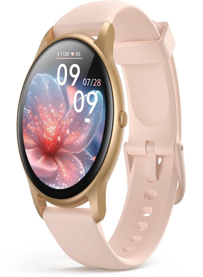 Compare AGPTEK 5ATM Waterproof Smart Watch for Women Men, UltraClear Screen Fitness Tracker with 100+ Sports Modes, Heart Rate Monitor, Pedometer & Sleep Monitor for Android & iOS Phones, Pink at KSA Price