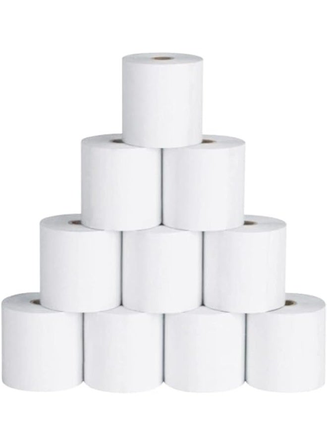 Compare Receipt Thermal POS Paper Roll 80mm, Bill Paper 80 METERS Guaranteed Length, Thermal Cash Register Paper Roll 10 ROLLS at KSA Price