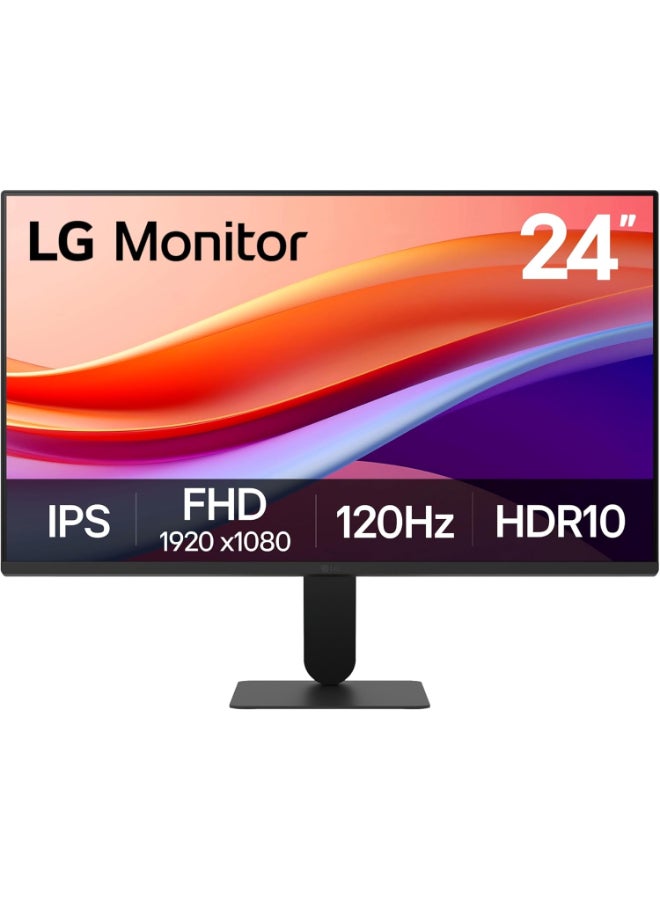 Compare 24Inch Full HD IPS Monitor, 120Hz, 5ms, HDR10, 99% sRGB, 3Side Borderless Design, HDMI & VGA Ports, Tilt Adjustable, VESA Mount, Eye Comfort Mode, Flicker Safe, Black | 24U411AB Black at KSA Price