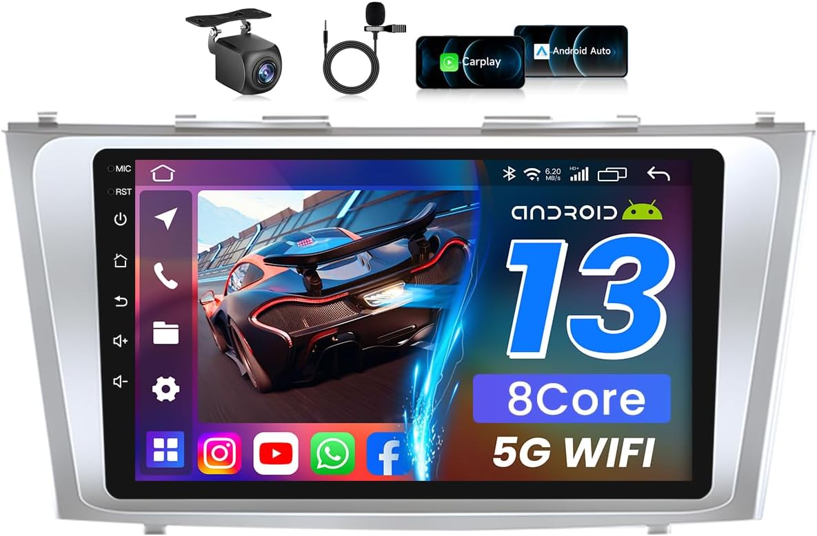 Compare Jingelsye 9 Inch Touch Screen Car Radio Stereo for Toyota Camry 20062011 with Wireless CarPlay and Android Auto at KSA Price