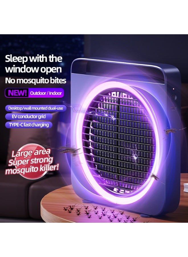 Compare BOAO Rechargeable Electric Mosquito Killer Lamp, 395nm UV Bug Zapper with TypeC Fast Charging, Wall Mount & Desktop Dual Use, Safe Electric Insect Trap Indoor Outdoor for Home Family Pets Kids at KSA Price