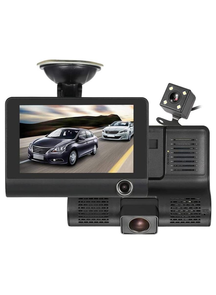 Dash Cam 3 Lens Car DVR Camera Video Driving…