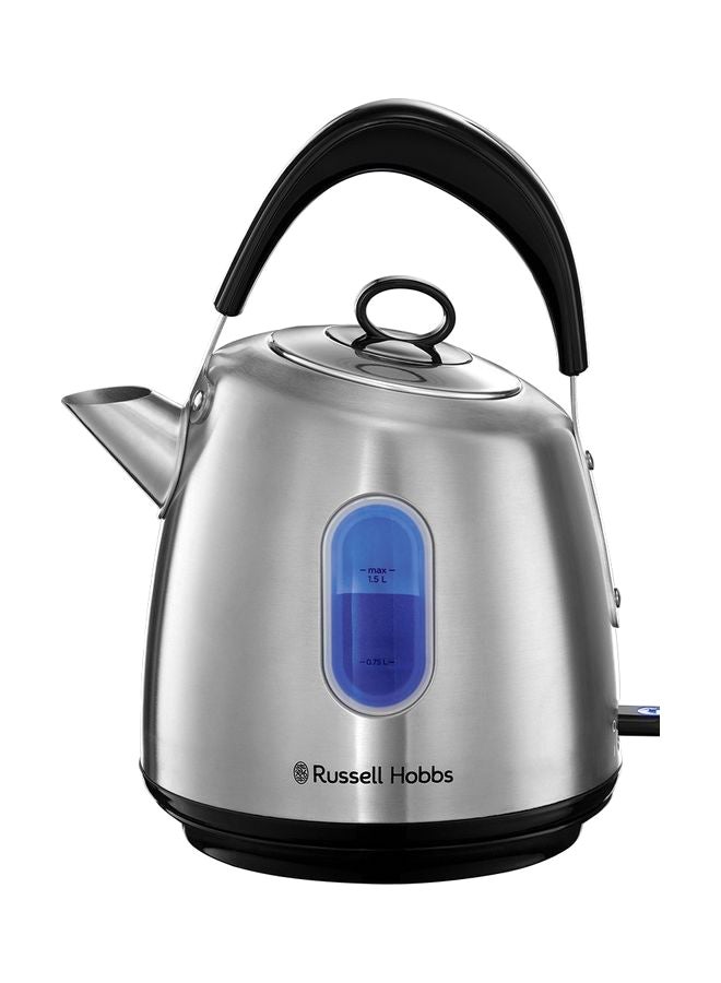 Compare 2200W Traditional 1.5L Electric Kettle Brushed Stainless Steel, PullOff Lid, Perfect Pour Spout, 360Degree Rotational Base 1.5 L 2200.0 W 28130 Silver at KSA Price