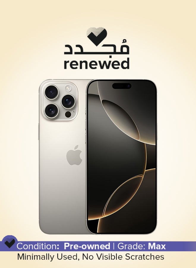 Renewed - iPhone 16 Pro Max 512GB Natural…