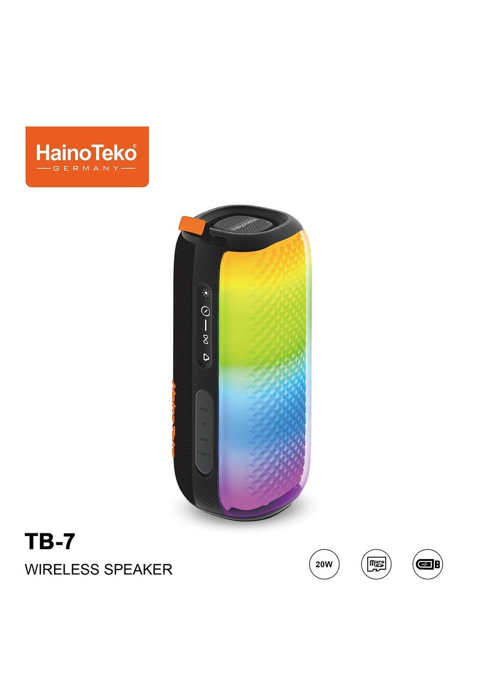 Compare TB7 Wireless Portable Bluetooth Speaker with Powerful Bass, HD Stereo Sound, Long Battery Life, Compact TravelFriendly Design for Home, Outdoor & Daily Use at KSA Price
