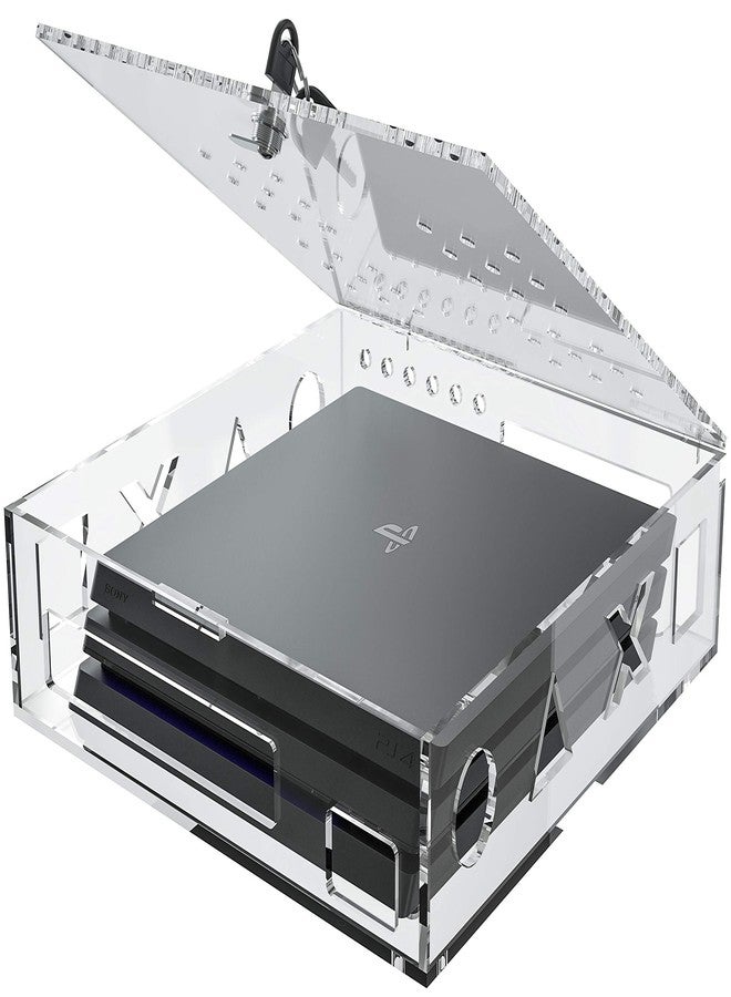 Compare Skywin Acrylic Lock Box for PS4 Game Console  Secure and Protect Public Gaming Consoles  Compatible with Playstation, PS4 Slim, PS4 Pro at KSA Price
