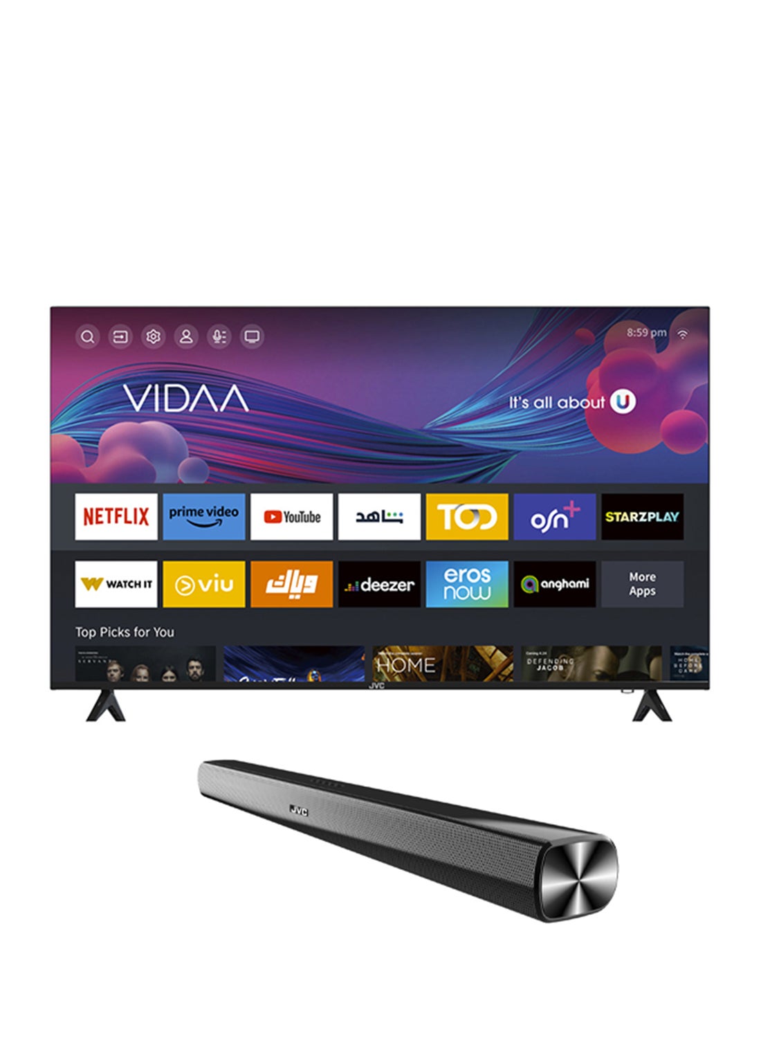 58 Inch 4K UHD Edgeless Smart TV Powerd…