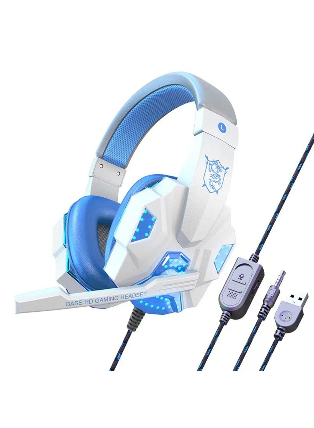 Over‑Ear Gaming Headset with Noise Cancelling Microphone,…