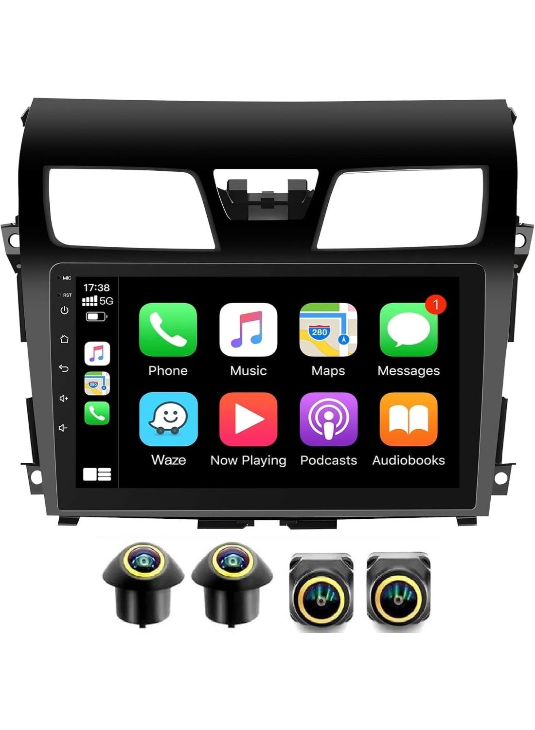 Compare Android Car Stereo for Nissan Altima 20132018 4GB RAM 64GB ROM Support Carplay, MLink WiFi BT, Radio GPS, 10 Inch IPS.QLED, Screen with 360D Camera Included at KSA Price