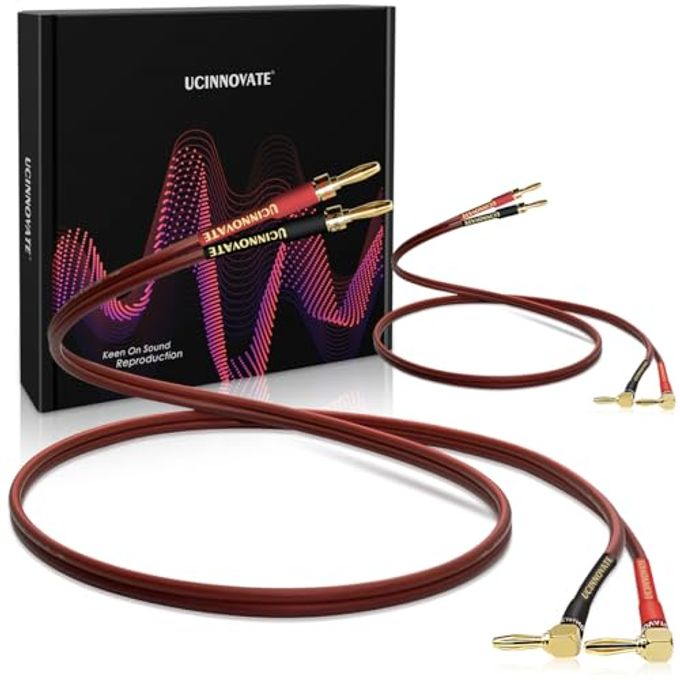 2 Pack 14 Awg Copper Speaker Wire With Banana…