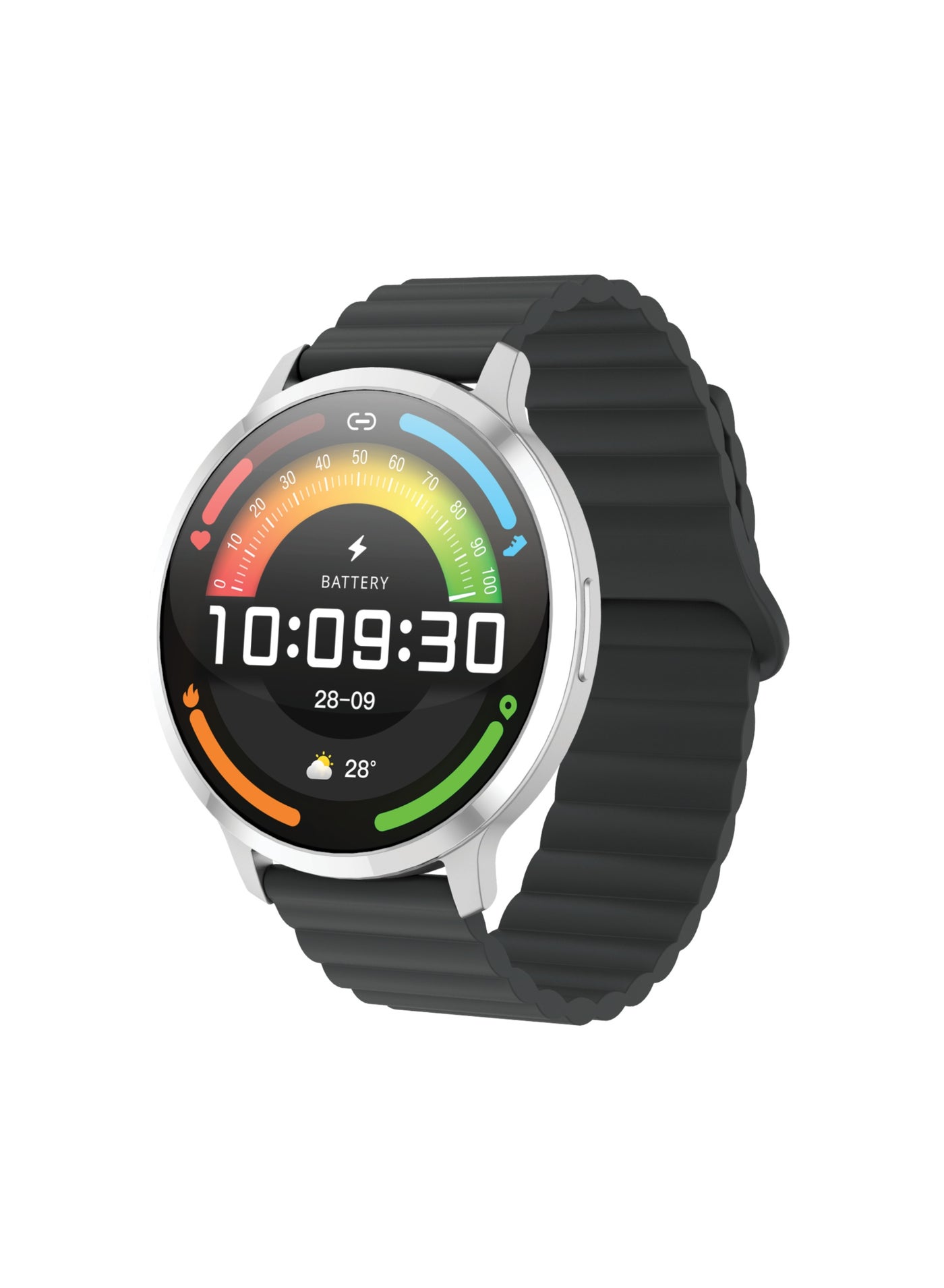 Compare Smart Watch With 1.73 AMOLED display, 7 Days Working Time, Business Smartwatch, IP68 Waterproof Resistant, Heart Rate Monitoring, +120 Workout Modes, Compatibility with Android 8.0+  iOS 12+  Silver at KSA Price