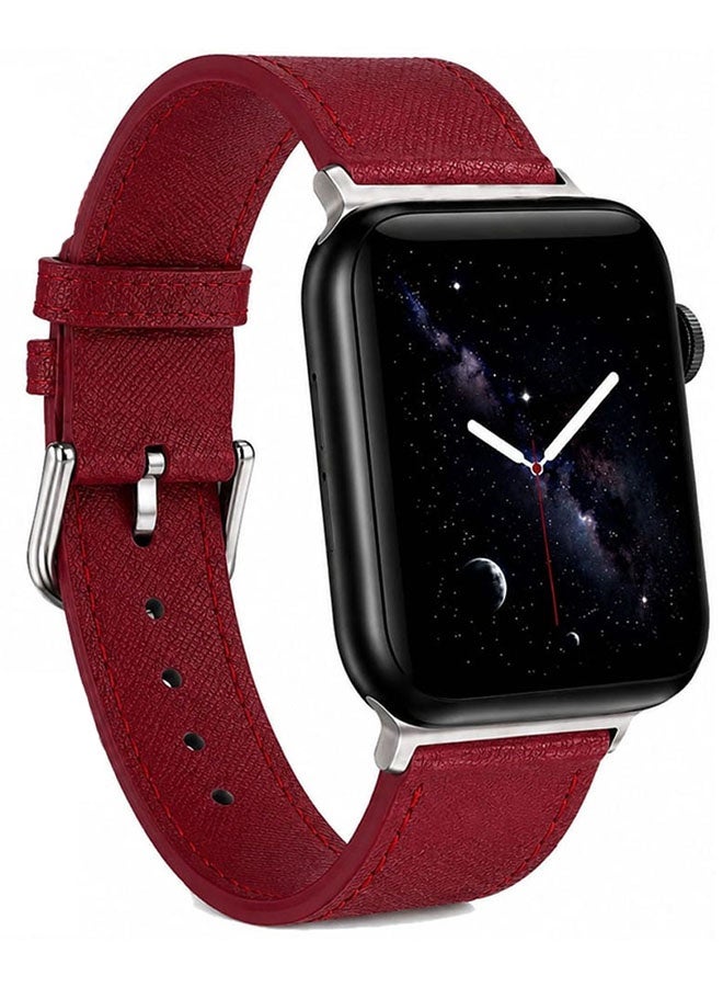 Leather Band Compatible with Smart Watch 44mm 45mm…