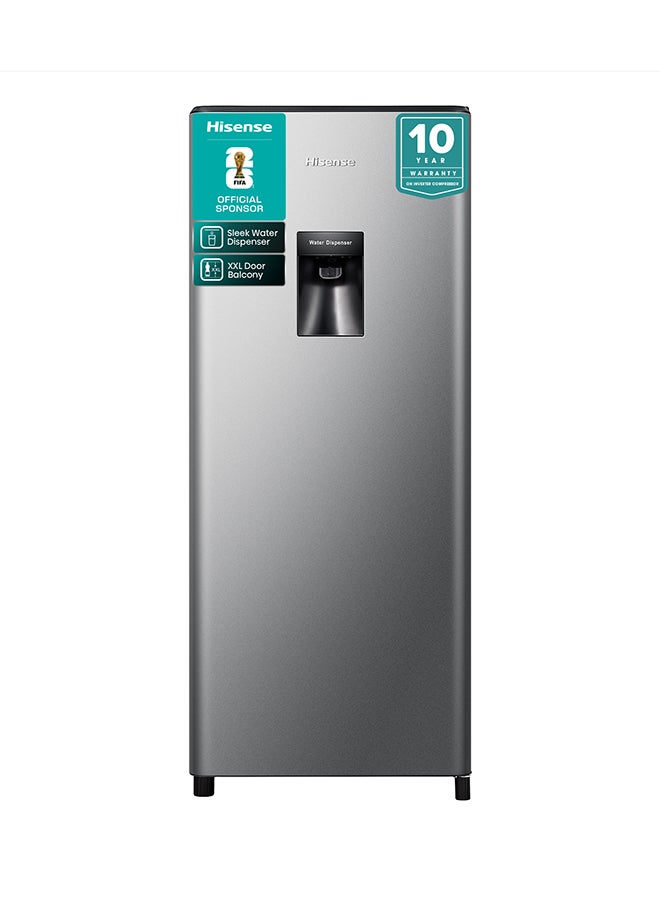 Compare 233L Gross 177L Net Capacity, Single Door Compact Refrigerator With Water Dispenser RR233N4WSU Silver at KSA Price