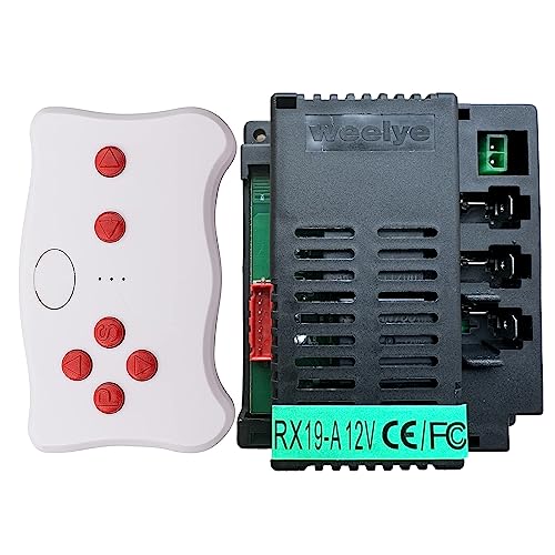 Compare weelye RX19A 12V FCC CE FourSided Socket Kids Powered Ride on car 24G Bluetooth Remote Control and Receiver Accessories for Children Electric Ride On Car Replacement Parts at KSA Price