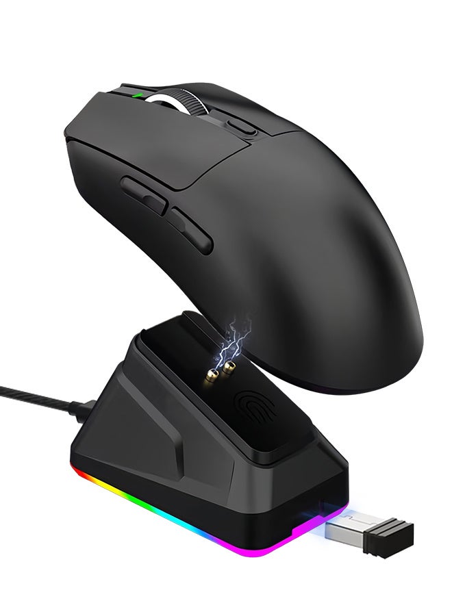Compare Wireless Gaming Mouse HighSpeed  63g Lightweight 30K DPI Optical Sensor Gen 8 Programmable Controls Classic Black at KSA Price