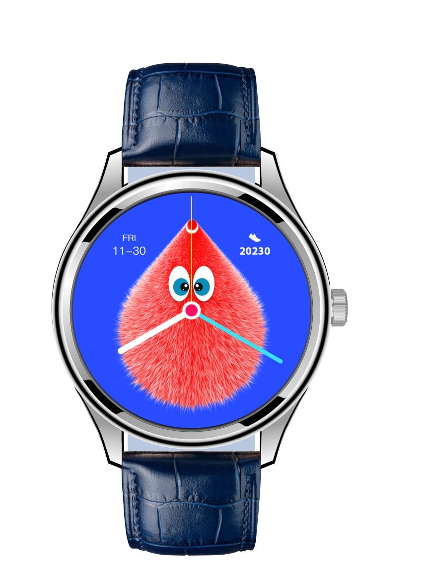 Compare GT5 Ultrathin Smartwatch  Silver Dial Edition with Navy Blue Strap, 1.53 AMOLED Display, NFC, AI Voice Assistant, and MultiSport Modes at KSA Price