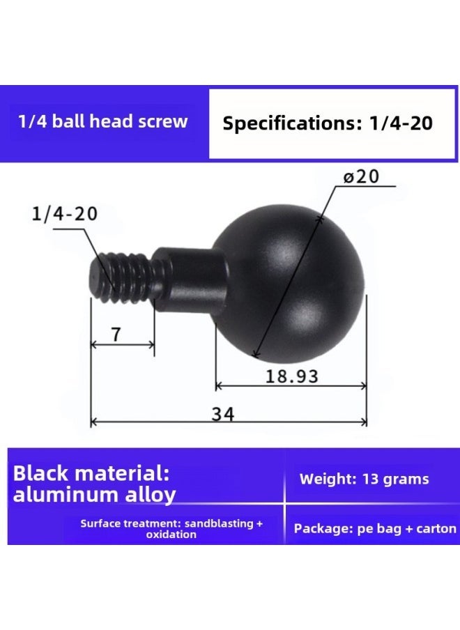 13 15/17/20/25 Aluminum Alloy 1/4 Screw Ball…