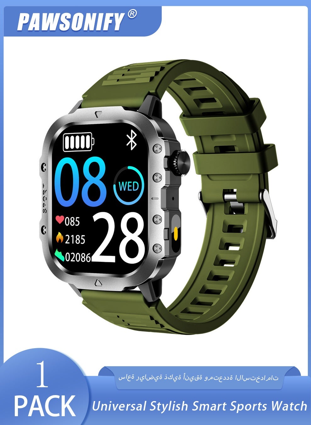 Universal Stylish Smart Sports Watch, 2.01-inch Touch…