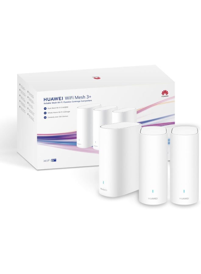Compare WiFi Mesh 3+ 128MB RAM+128MB ROM White 3000Mbps, 3pack, DualBand WiFi 6 AX30001, WholeHome WiFi, 250+ Device Connections, DualBand WiFi 6 AX30001, WholeHome WiFi 53030DTG White at KSA Price