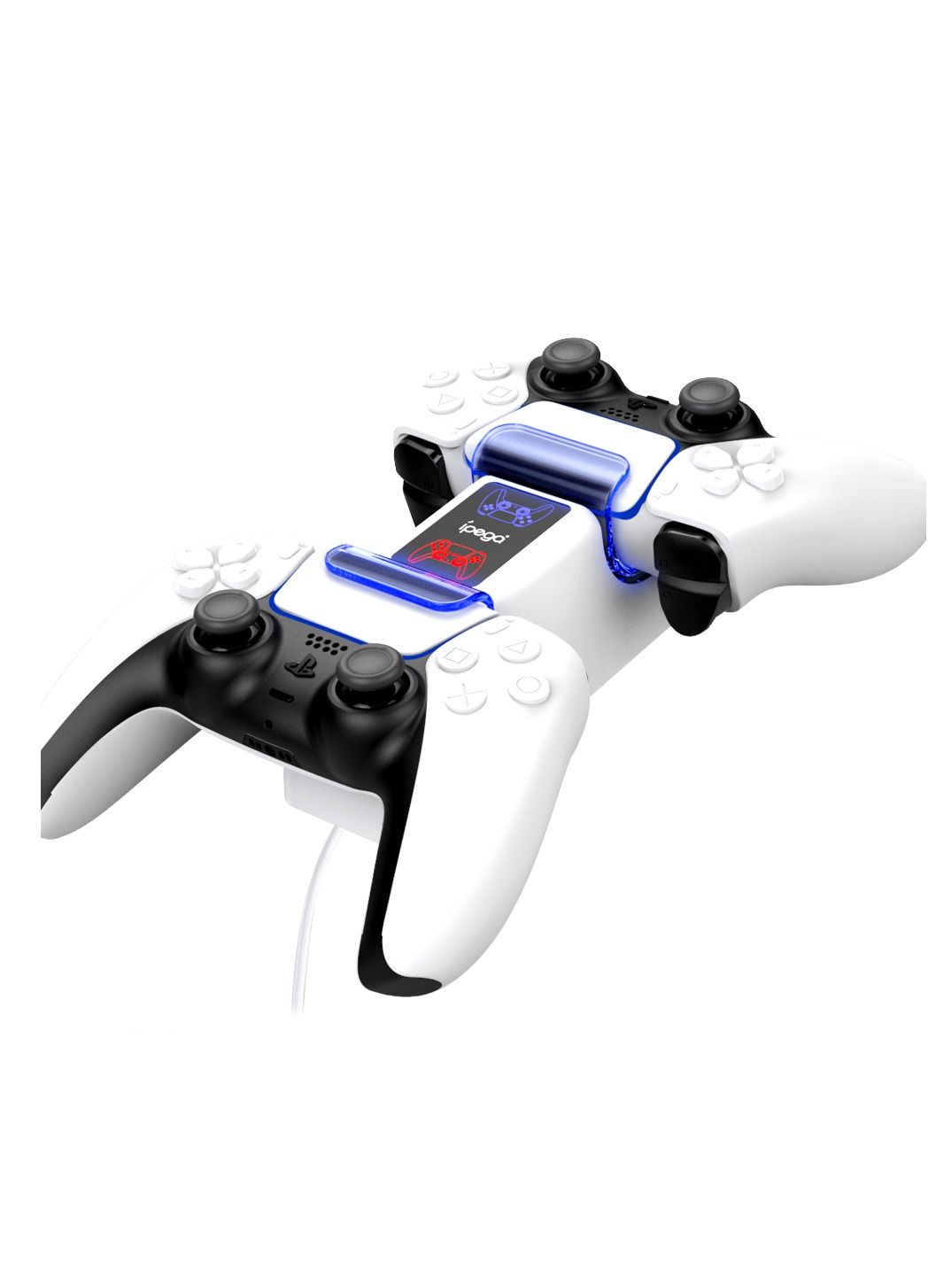Compare Dual Charger Dock for Playstation 5 DualSense Controllers Charging with LED Indicators at KSA Price