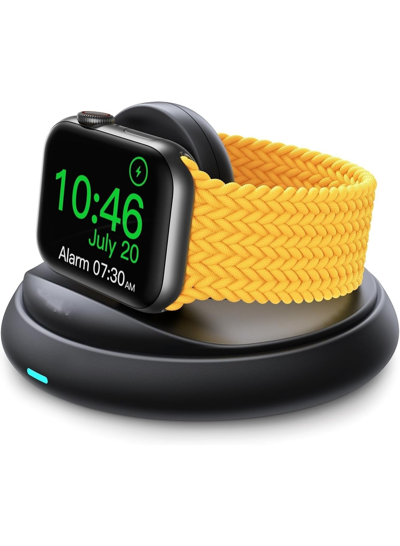 Compare Apple Watch Charger Stand, Portable Magnetic Charging Stand with Cord – Foldable Fast Charger for Apple Watch Ultra, SE, Series 1098765432 Nightstand Mode Black at KSA Price