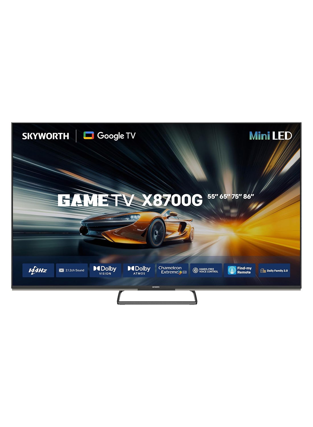 Compare 65 INCH 4K MiniLED Smart Google TV – 144Hz VRR, Dolby Vision & Atmos, HDR10+, HDMI 2.1, Bluetooth 5.1, AI Voice Control, 3GB RAM + 32GB Storage – Premium Gaming & Cinema Edition – Model: 65X8700G 2025 65X8700G black at KSA Price