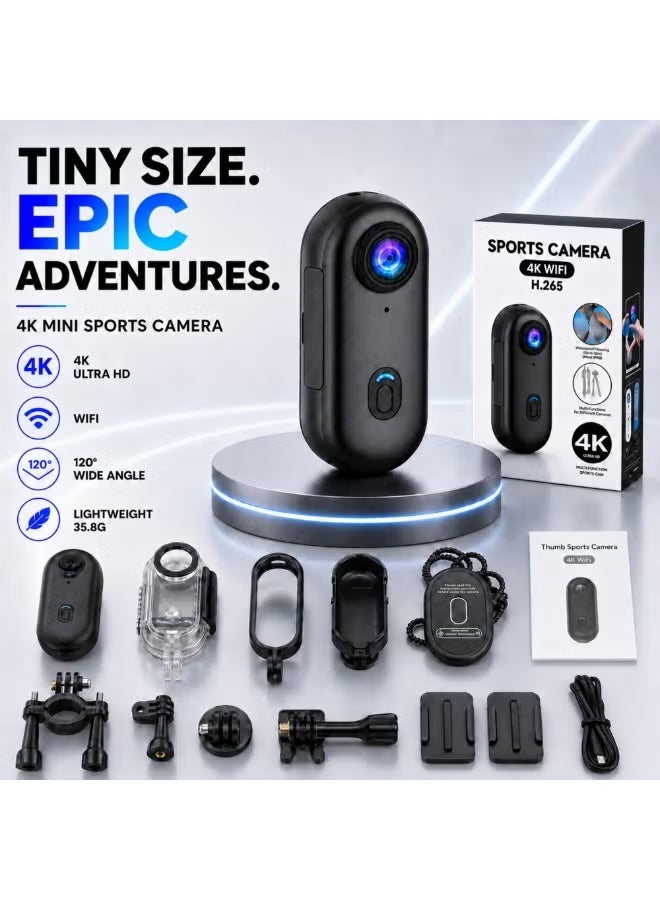 4k Action Camera,Mini Vlogging Camera,Small Body…