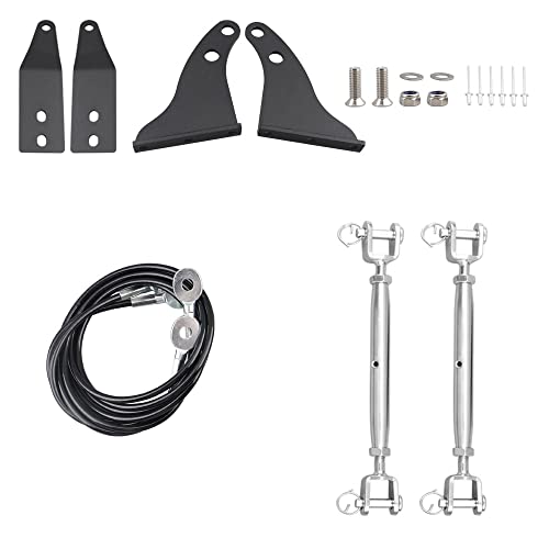 Compare JK Limb Riser Adjustable Limb Risers Kit Through the Jungle Protector Obstacle Eliminate Rope, Engine Hood Protective Subline Branches Bracket Compatible with JK JKU Sport Sahara Rubicon X 0718 at KSA Price