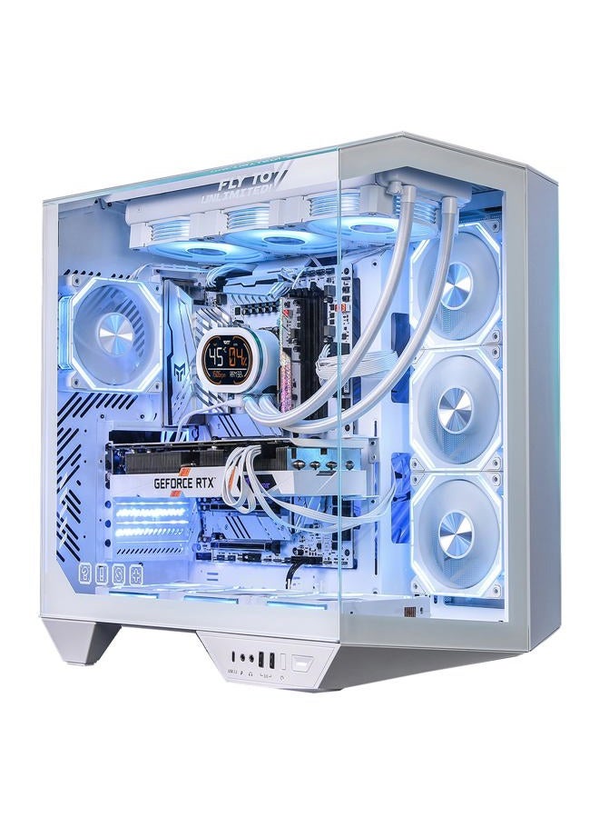 Full-Tower ATX Gaming PC Case, Back Plug-in…