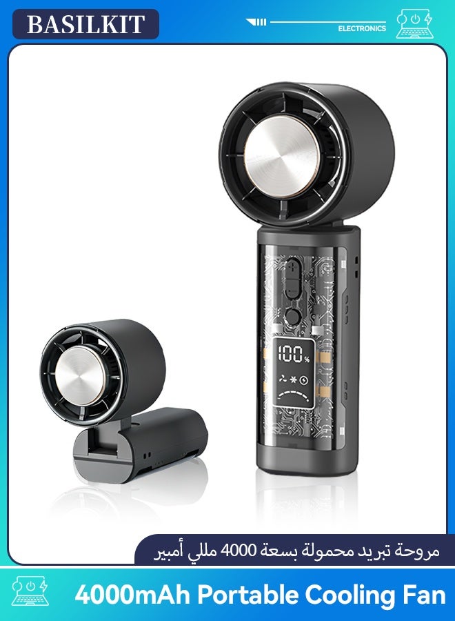 Handheld Desktop Fan with 3s Instant Cooling, 4000mAh…