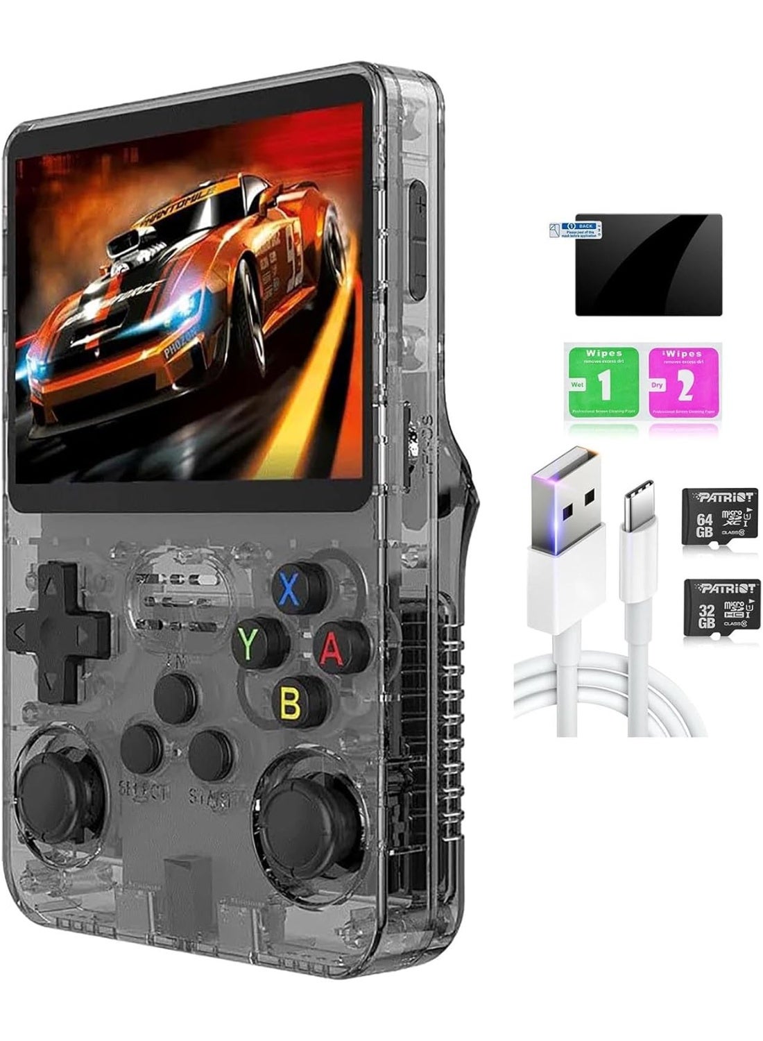 R36S Handheld Game Console 3.5 Inch IPS Screen,…