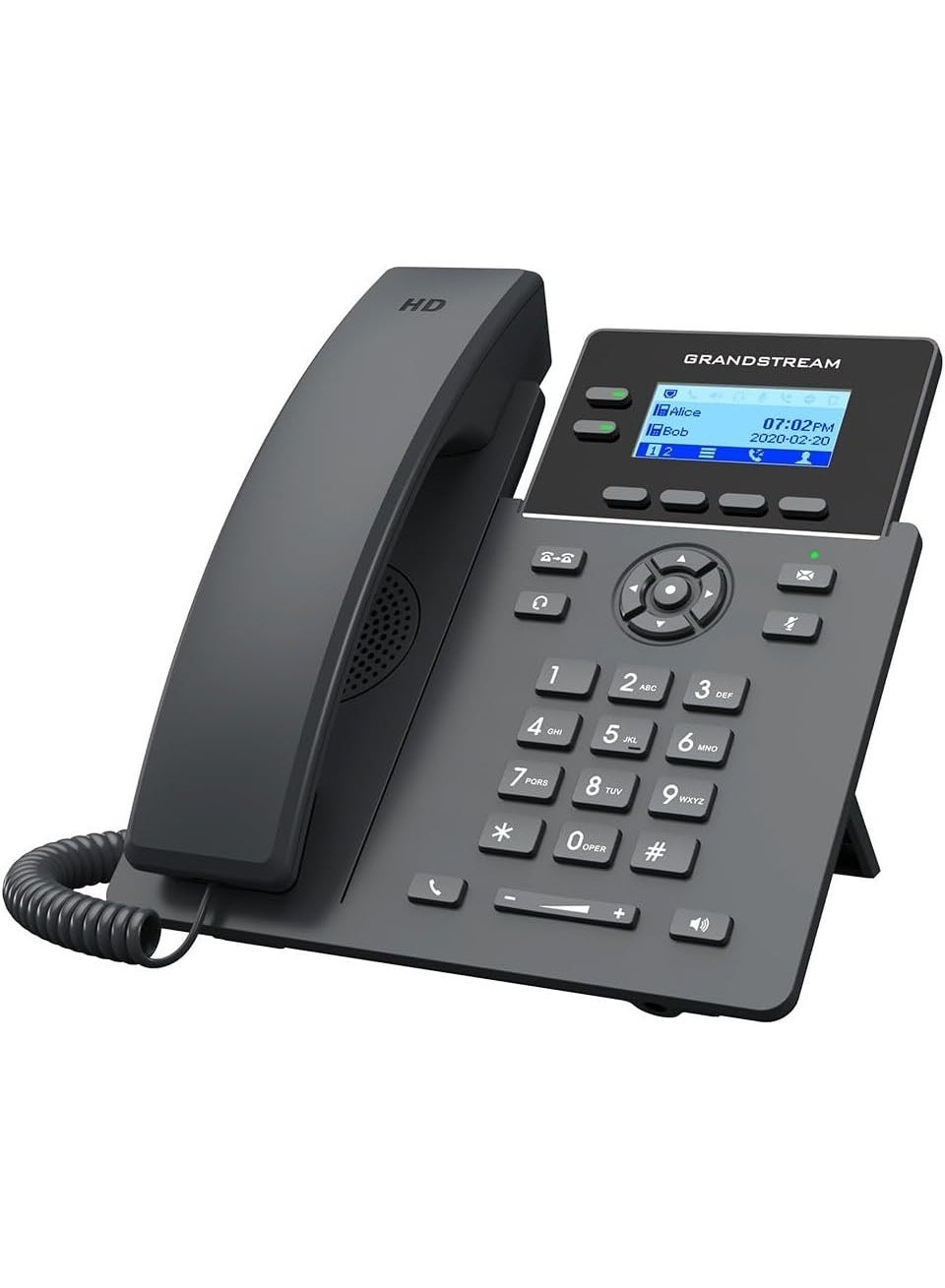Compare Grandstream GRP2602G IP Phone | 2 Lines, 4 SIP Accounts | 2.4Inch LCD Display | DualPort Gigabit Ethernet with Integrated PoE at KSA Price