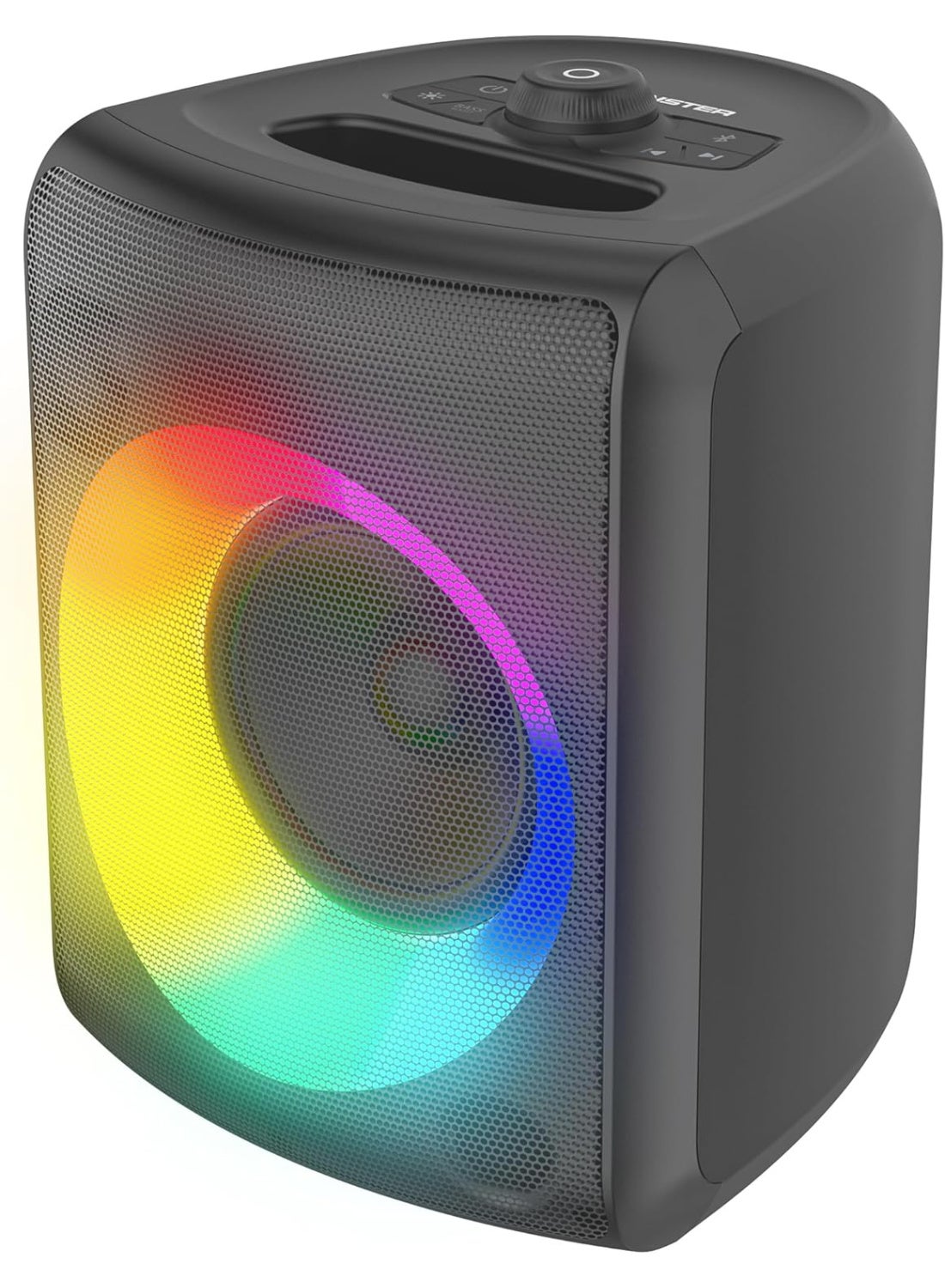 Compare Monster Musicbox Bluetooth Speaker 5.25inch bass speaker and a 1.5inch tweeter to output 60W of highperformance audio Dynamic RGB Lighting IPX5 Water Resistance at KSA Price