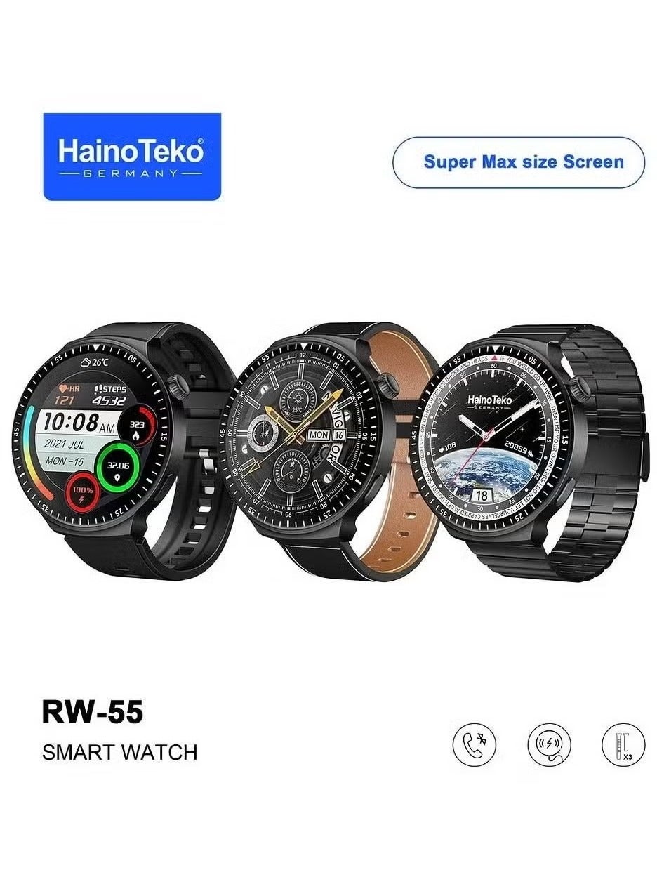 RW 55 Smart Watch with Super Max Curved AMOLED…
