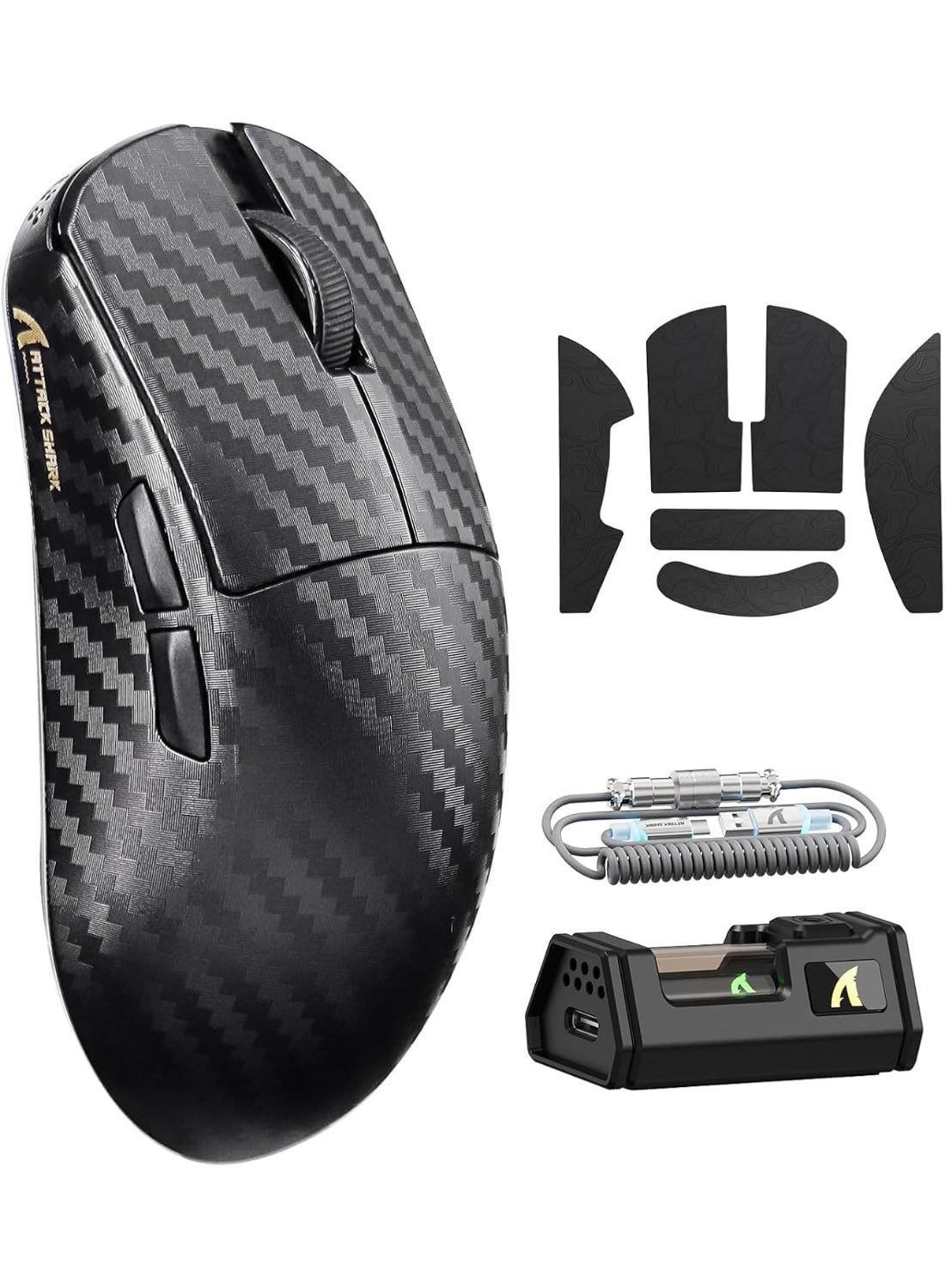 Compare R11 Ultra 8K Carbon Fiber Wireless Gaming Mouse, 42000 DPI PAW3950MAX Sensor, 49g Superlight, 8000Hz Polling Rate, Nordic 52840, TriMode Wired 2.4G Wireless Bluetooth Gaming Mouse at KSA Price