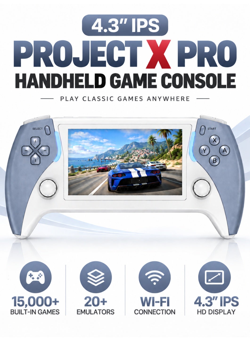 Project X Pro Handheld Game Console, 4.3-Inch…